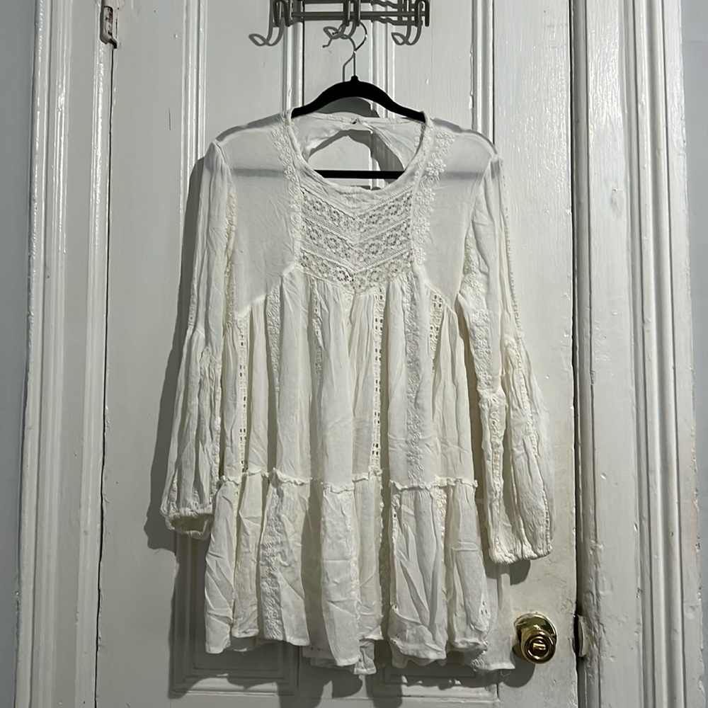 Free People Kiss Kiss tunic/dress White Small